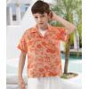 imageAPTRO Boys Hawaiian Shirt Tropical Beach Casual Summer Shirt with Pocket Short Sleeve 415 YearsKf05 Red Floral