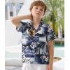 imageAPTRO Boys Hawaiian Shirt Tropical Beach Casual Summer Shirt with Pocket Short Sleeve 415 YearsKs02palm