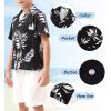 imageAPTRO Boys Hawaiian Shirt Tropical Beach Casual Summer Shirt with Pocket Short Sleeve 415 YearsKs03monstera Black