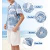 imageAPTRO Boys Hawaiian Shirt Tropical Beach Casual Summer Shirt with Pocket Short Sleeve 415 YearsKs04monstera Blue