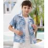 imageAPTRO Boys Hawaiian Shirt Tropical Beach Casual Summer Shirt with Pocket Short Sleeve 415 YearsKs04monstera Blue