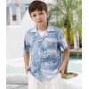 imageAPTRO Boys Hawaiian Shirt Tropical Beach Casual Summer Shirt with Pocket Short Sleeve 415 YearsKs04monstera Blue
