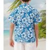 imageAPTRO Boys Hawaiian Shirt Tropical Beach Casual Summer Shirt with Pocket Short Sleeve 415 YearsKs21white Flower