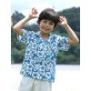 imageAPTRO Boys Hawaiian Shirt Tropical Beach Casual Summer Shirt with Pocket Short Sleeve 415 YearsKs21white Flower