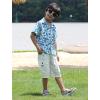 imageAPTRO Boys Hawaiian Shirt Tropical Beach Casual Summer Shirt with Pocket Short Sleeve 415 YearsKs21white Flower
