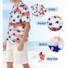 imageAPTRO Boys Hawaiian Shirt Tropical Beach Casual Summer Shirt with Pocket Short Sleeve 415 YearsKs31flag