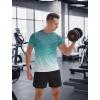 imageAPTRO Mens Athletic TShirts Quick Dry Running Workout Shirts Short Sleeve Activewear Crew Neck Gym Tee TopsDark Green