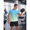 imageAPTRO Mens Athletic TShirts Quick Dry Running Workout Shirts Short Sleeve Activewear Crew Neck Gym Tee TopsLight Bluegreen