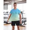 imageAPTRO Mens Athletic TShirts Quick Dry Running Workout Shirts Short Sleeve Activewear Crew Neck Gym Tee TopsLight Bluegreen