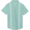 imageAPTRO Mens Cuban Guayabera Shirts Short Sleeve Casual Button Down Summer Shirt Beach Vacation TopsGreen