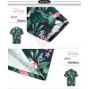 imageAPTRO Mens Hawaiian Shirt Short Sleeve Tropical Vacation Button Down Beach Floral Palm Shirts034 Navy Monstera