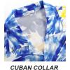 imageAPTRO Mens Hawaiian Shirt Short Sleeve Tropical Vacation Button Down Beach Floral Palm ShirtsBlueink Painting