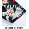 imageAPTRO Mens Hawaiian Shirt Short Sleeve Tropical Vacation Button Down Beach Floral Palm ShirtsFloralblack