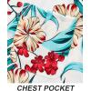 imageAPTRO Mens Hawaiian Shirt Short Sleeve Tropical Vacation Button Down Beach Floral Palm ShirtsFloralwhite