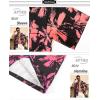 imageAPTRO Mens Hawaiian Shirt Short Sleeve Tropical Vacation Button Down Beach Floral Palm ShirtsGradientleaf