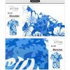 imageAPTRO Mens Hawaiian Shirt Short Sleeve Tropical Vacation Button Down Beach Floral Palm ShirtsHibiscus Blue