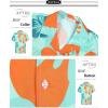 imageAPTRO Mens Hawaiian Shirt Short Sleeve Tropical Vacation Button Down Beach Floral Palm ShirtsHibiscus Green