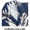 imageAPTRO Mens Hawaiian Shirt Short Sleeve Tropical Vacation Button Down Beach Floral Palm ShirtsHw024monstera Navy