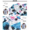 imageAPTRO Mens Hawaiian Shirt Short Sleeve Tropical Vacation Button Down Beach Floral Palm ShirtsHw028 Palm Blue
