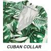 imageAPTRO Mens Hawaiian Shirt Short Sleeve Tropical Vacation Button Down Beach Floral Palm ShirtsHw032monsteraleaf
