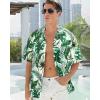imageAPTRO Mens Hawaiian Shirt Short Sleeve Tropical Vacation Button Down Beach Floral Palm ShirtsHw032monsteraleaf