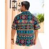 imageAPTRO Mens Hawaiian Shirt Short Sleeve Tropical Vacation Button Down Beach Floral Palm ShirtsK01 Black Floral