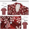 imageAPTRO Mens Hawaiian Shirt Short Sleeve Tropical Vacation Button Down Beach Floral Palm ShirtsM02 Redsnow