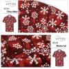 imageAPTRO Mens Hawaiian Shirt Short Sleeve Tropical Vacation Button Down Beach Floral Palm ShirtsM02 Redsnow
