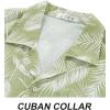 imageAPTRO Mens Hawaiian Shirt Short Sleeve Tropical Vacation Button Down Beach Floral Palm ShirtsMonsteral Green