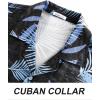 imageAPTRO Mens Hawaiian Shirt Short Sleeve Tropical Vacation Button Down Beach Floral Palm ShirtsMonsteram4 Blue