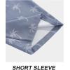 imageAPTRO Mens Hawaiian Shirt Short Sleeve Tropical Vacation Button Down Beach Floral Palm ShirtsN26 Palm Grey