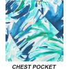 imageAPTRO Mens Hawaiian Shirt Short Sleeve Tropical Vacation Button Down Beach Floral Palm ShirtsPalm Green