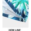 imageAPTRO Mens Hawaiian Shirt Short Sleeve Tropical Vacation Button Down Beach Floral Palm ShirtsPalm Green