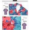 imageAPTRO Mens Hawaiian Shirt Short Sleeve Tropical Vacation Button Down Beach Floral Palm ShirtsRed Flower