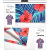 imageAPTRO Mens Hawaiian Shirt Short Sleeve Tropical Vacation Button Down Beach Floral Palm ShirtsRed Flower