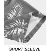 imageAPTRO Mens Hawaiian Shirt Short Sleeve Tropical Vacation Button Down Beach Floral Palm ShirtsS181 Palm Grey
