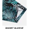 imageAPTRO Mens Hawaiian Shirt Short Sleeve Tropical Vacation Button Down Beach Floral Palm ShirtsS182 Monstera Green
