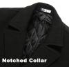 imageAPTRO Mens Luxury Full Length Trench Coat Long Wool Overcoat Winter WindbreakerBlack Full Length S18