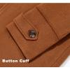 imageAPTRO Mens Luxury Full Length Trench Coat Long Wool Overcoat Winter WindbreakerCamel Full Length S18