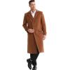 imageAPTRO Mens Luxury Full Length Trench Coat Long Wool Overcoat Winter WindbreakerCamel Full Length S18
