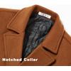 imageAPTRO Mens Luxury Full Length Trench Coat Long Wool Overcoat Winter WindbreakerCamel Full Length S18