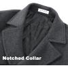 imageAPTRO Mens Luxury Full Length Trench Coat Long Wool Overcoat Winter WindbreakerDark Grey Full Length S18