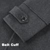 imageAPTRO Mens Luxury Full Length Trench Coat Long Wool Overcoat Winter WindbreakerDark Grey Full Length S18