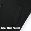 imageAPTRO Mens Luxury Full Length Trench Coat Long Wool Overcoat Winter WindbreakerS17black Full Length