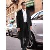 imageAPTRO Mens Luxury Full Length Trench Coat Long Wool Overcoat Winter WindbreakerS17black Full Length