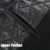 imageAPTRO Mens Luxury Full Length Trench Coat Long Wool Overcoat Winter WindbreakerS17black Full Length