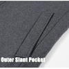 imageAPTRO Mens Luxury Full Length Trench Coat Long Wool Overcoat Winter WindbreakerS17grey Full Length