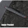 imageAPTRO Mens Luxury Full Length Trench Coat Long Wool Overcoat Winter WindbreakerS17grey Full Length