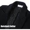 imageAPTRO Mens Luxury Full Length Trench Coat Long Wool Overcoat Winter WindbreakerS17navy Full Length