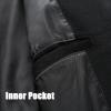 imageAPTRO Mens Luxury Full Length Trench Coat Long Wool Overcoat Winter WindbreakerW01 Blackknee Length